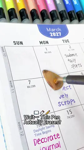 Great for daily planning & bullet journal #erasablepens #smoothwriting #backtoschool #backtoschoolshopping #schoolsupplies