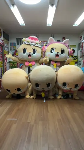 五匹で組体操しましたっおおむね成功ですっ☆ ちぃたん☆ペンタゴンですっ☆