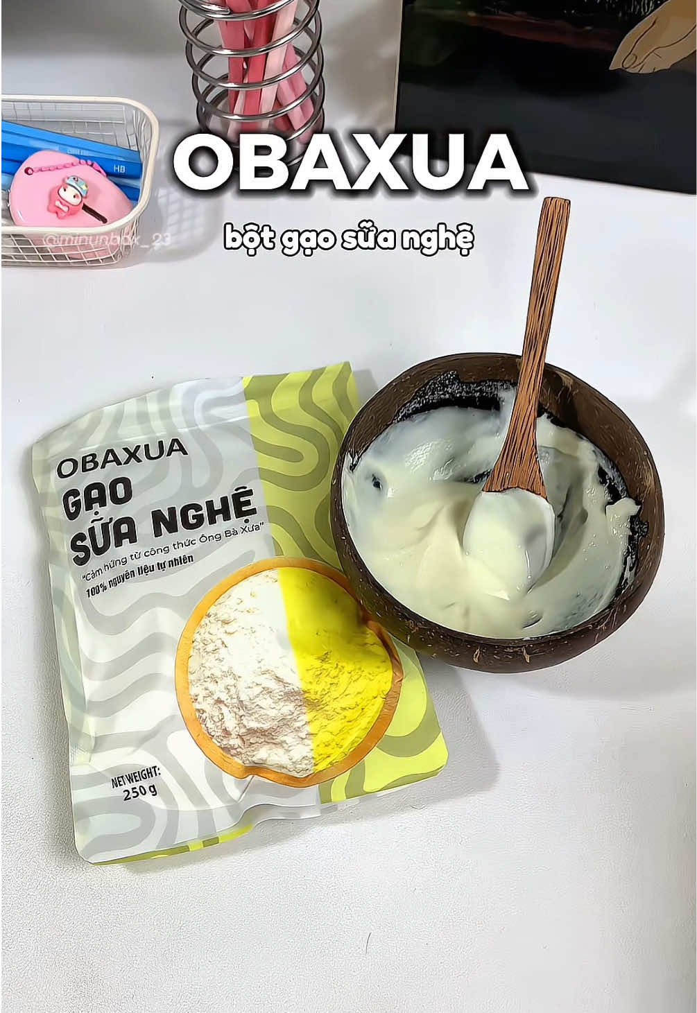 chăm da sáng khoẻ mịn màng tại nhà cực dễ với bột nhà obaxua #obaxua #botthiennhien #gaosuanghe #chamsocda #lamdep 