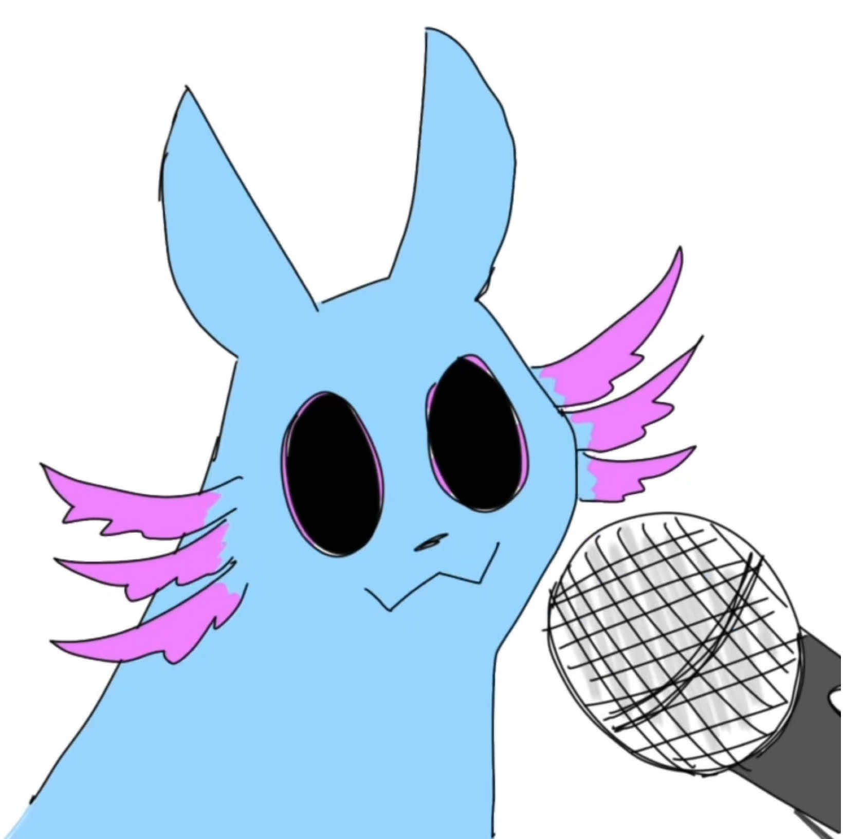 Daily scug art [day 48] Moon and ruffles unintelligible singing❓ #rainworld #animation #art #rivulet #dailyscug 