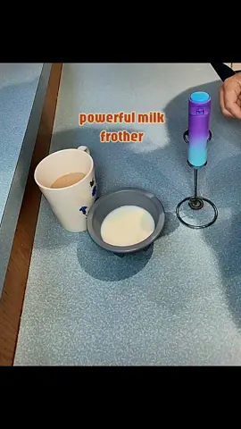 Powerful Mini Milk frother for the win! Many pretty colors to pick from. #milkfrother  #kitchenessentials 