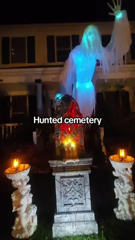 Hunted cemetery.  The ghost that hunt my house  Halloween creepy vibes  #Halloween #spooky #Hunted   #halloweendecor  #creatorsearchinsights 