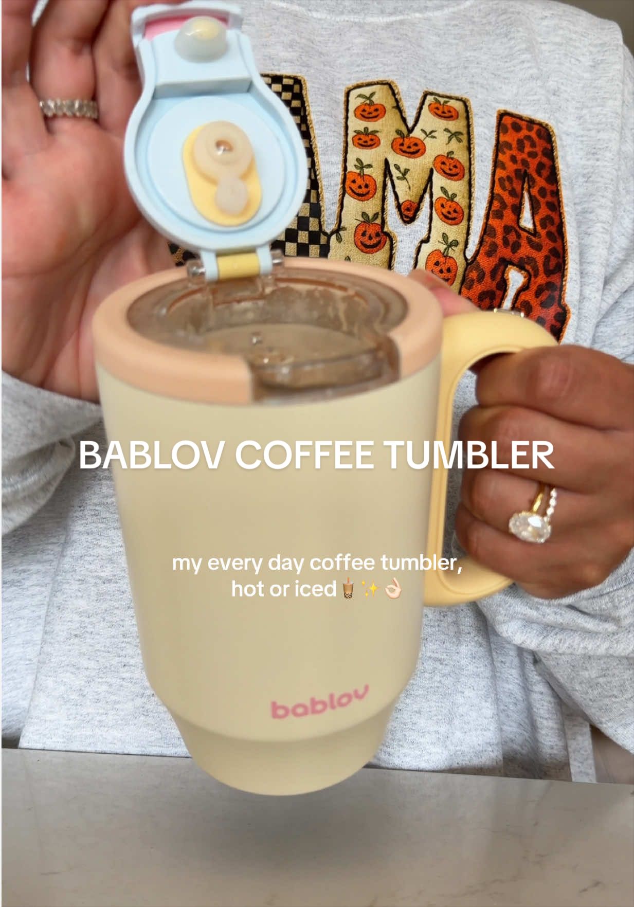 the cutest and coolest tumbler for your iced and hot bevvys✨  #tumbler #tumblers #tumblersoftiktok #icedcoffee #coffee @Cabevibe Home 