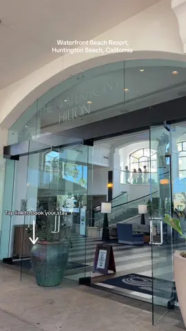 Welcome to the gorgeous Waterfront Beach Resort by @hilton Huntington Beach, California  Perfect for those who love sunshine, surfing and incredible sunsets. Located right across from beautiful beaches, and surrounded by great cafes, restaurants, shopping and more! Tap the link for more info or to book your stay!  #tiktokgo #tiktokgotophotels #huntingtonbeach #huntingtonbeachcalifornia #waterfrontbeachresort 
