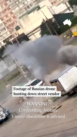 Russia has been accused of using a drone to hunt a Ukrainian vegetable seller, in what’s been labelled a “human safari”, and a war crime by Ukraine. A video posted online by Ukrainian President Volodymyr Zelensky shows what appears to be a Russian drone pursuing a man, identified as a 52-year-old named Yuriy, in the southern Ukrainian city of Kherson. Read the full story at the link in our bio.