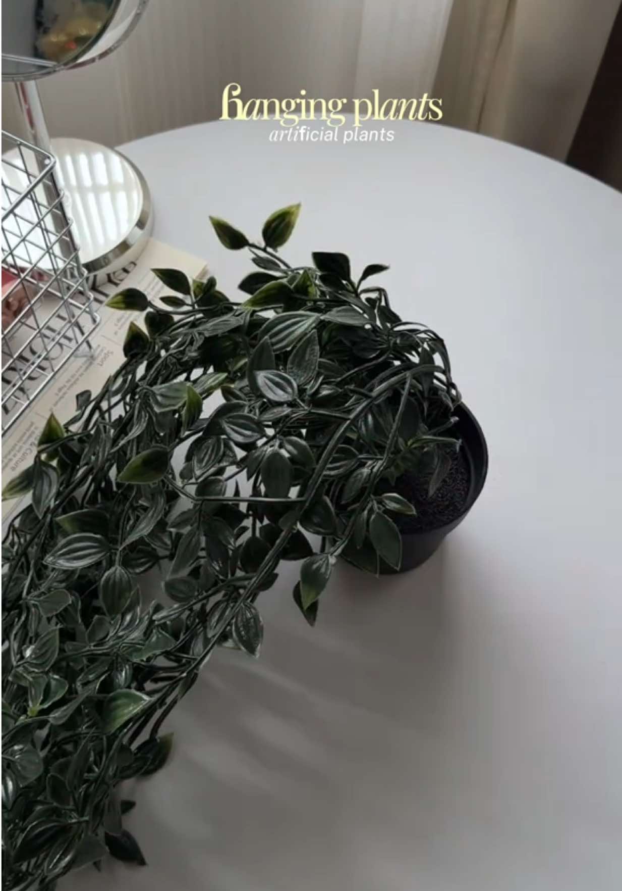 pwde mong ilagay kahit saan — ang aesthetic tignan #artificialplants #hangingplants #homedecor 