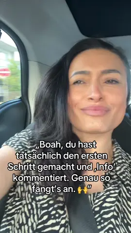 Der erste Schritt ist oft der schwerste. 🤍