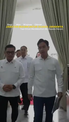 Jabatan menjadi berarti ketika mampu menghadirkan harapan bagi masyarakat. #aksigibran #menyalagibranku #wapresgibran #kunjungangibran #infowapresgibran 