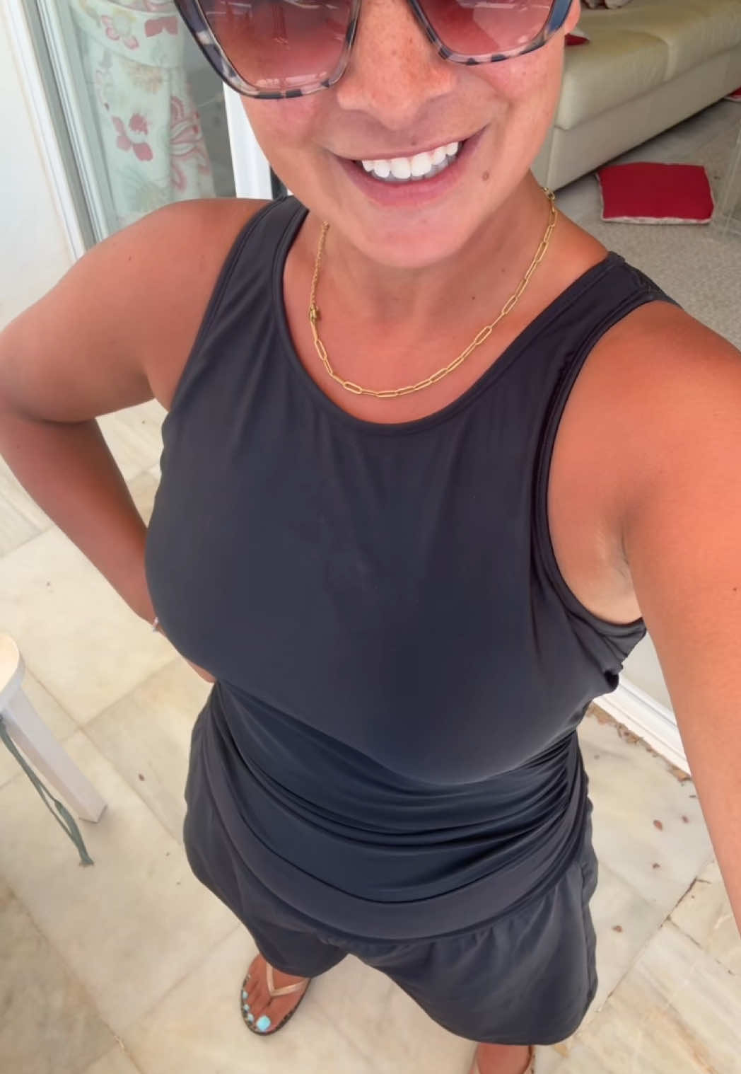 Sports shorts also perfect for over a swimsuit 🖤💫 #tiktokmademebuylt #womenswear #holidayshop #summershorts #halara @Halara UK Shop @Halara Wardrobe @Halara_official @Halara shop 