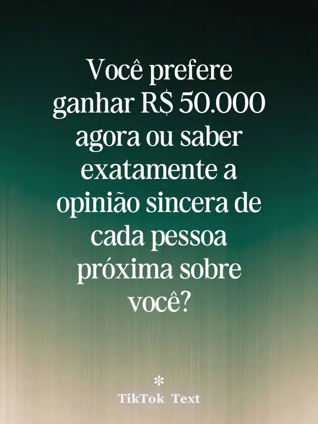 Quero ver os argumentos nos comentários!  #foryourpage  #pergunta  #mentalidade  #opiniao  #viral 