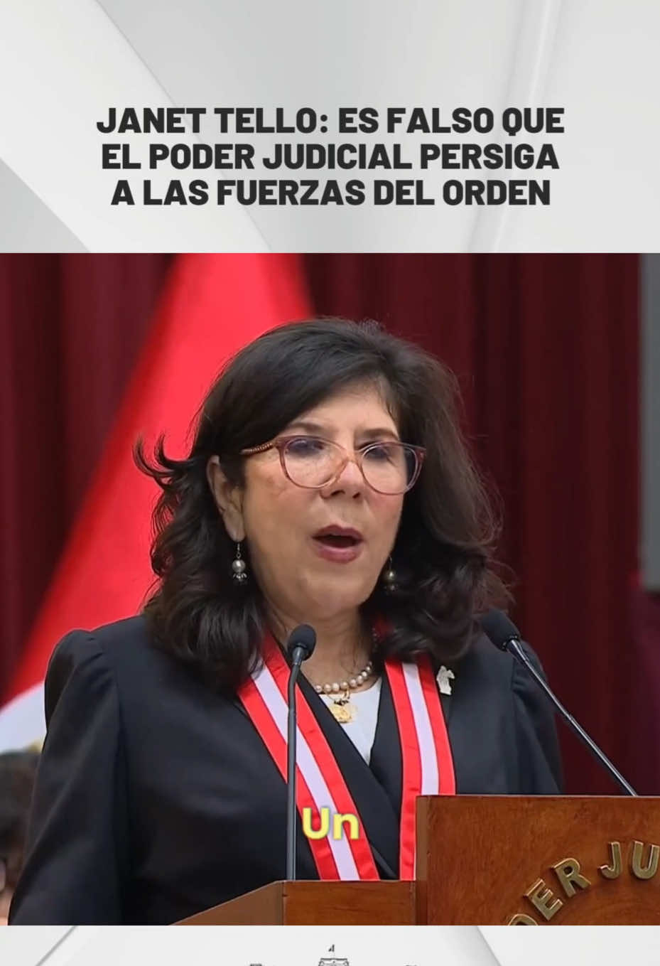 La presidenta del Poder Judicial, Janet Tello Gilardi, expresó el respeto y reconocimiento de la institución a la labor que realizan las fuerzas del orden en defensa de la seguridad y el orden público. Asimismo, precisó que, cuando existen indicios de la comisión de un delito, corresponde al sistema de justicia actuar con independencia, imparcialidad y estricto apego a la ley. ⚖️🇵🇪