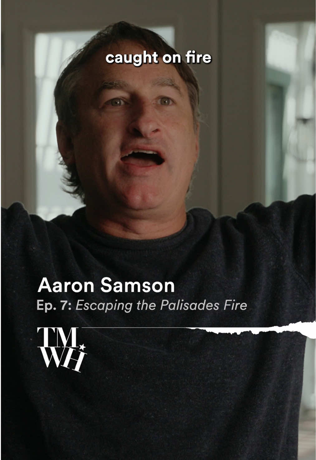 Hear how one man saved Aaron and his father from the raging Palisades fires in Season 6 Episode 7 of #TellMeWhatHappened. #palisadesfire 
