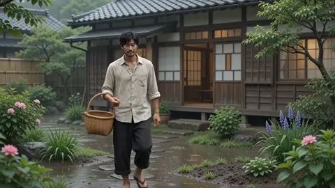 Yummy noodles with Mushroom. A peaceful life in a peaceful village | Day 02 #ai #aivideo #aishorts #villagelife #village     
