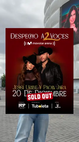 Paola Jara y Jessi Uribe hacen sold out de su Movistar Arena el 20 de diciembre con su ‘Despecho a 2 voces’ ¿será que llenan a una segunda fecha? #paolajara #jessiuribe #movistararena 