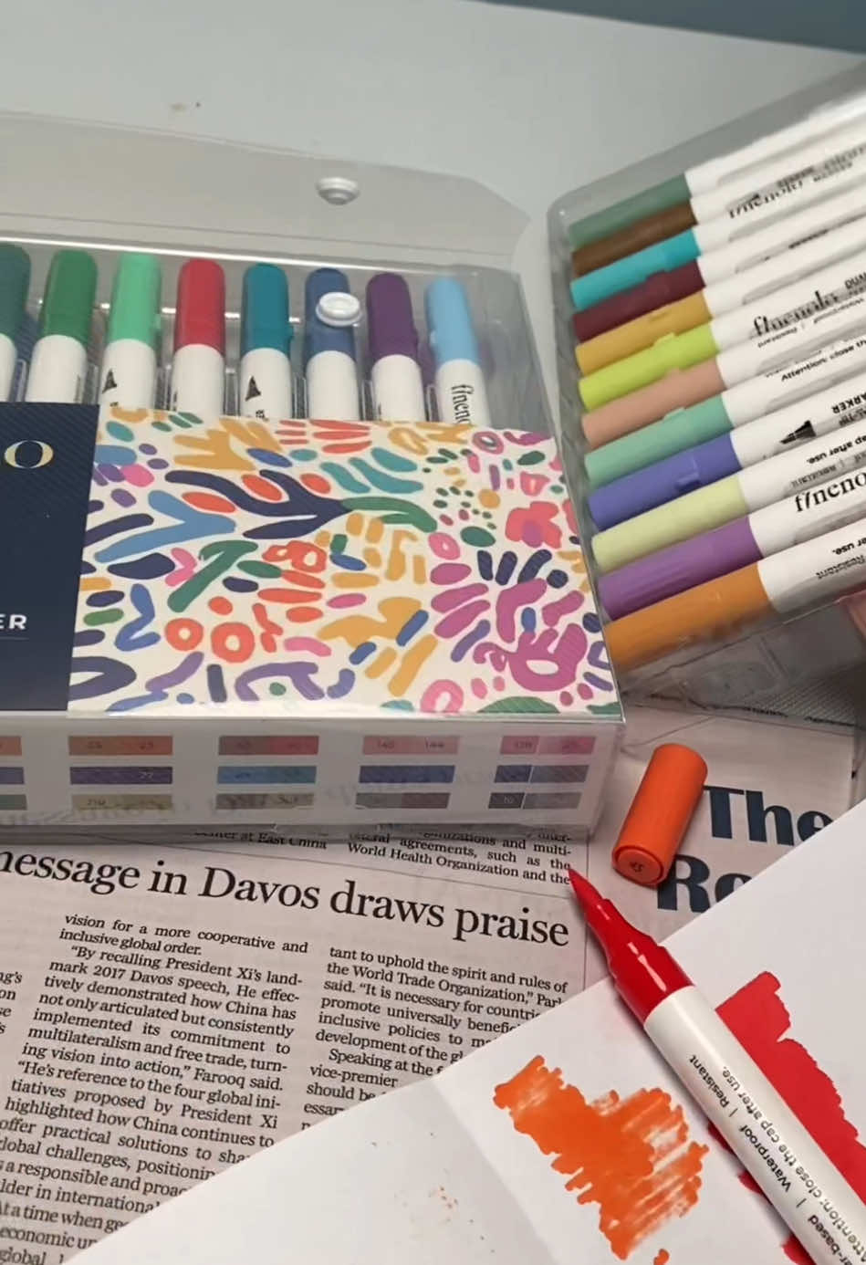 Vibrant dual pens for student art #SketchTools #ColoringPens #SchoolSupplies#finenolo #DealsForYouDays 