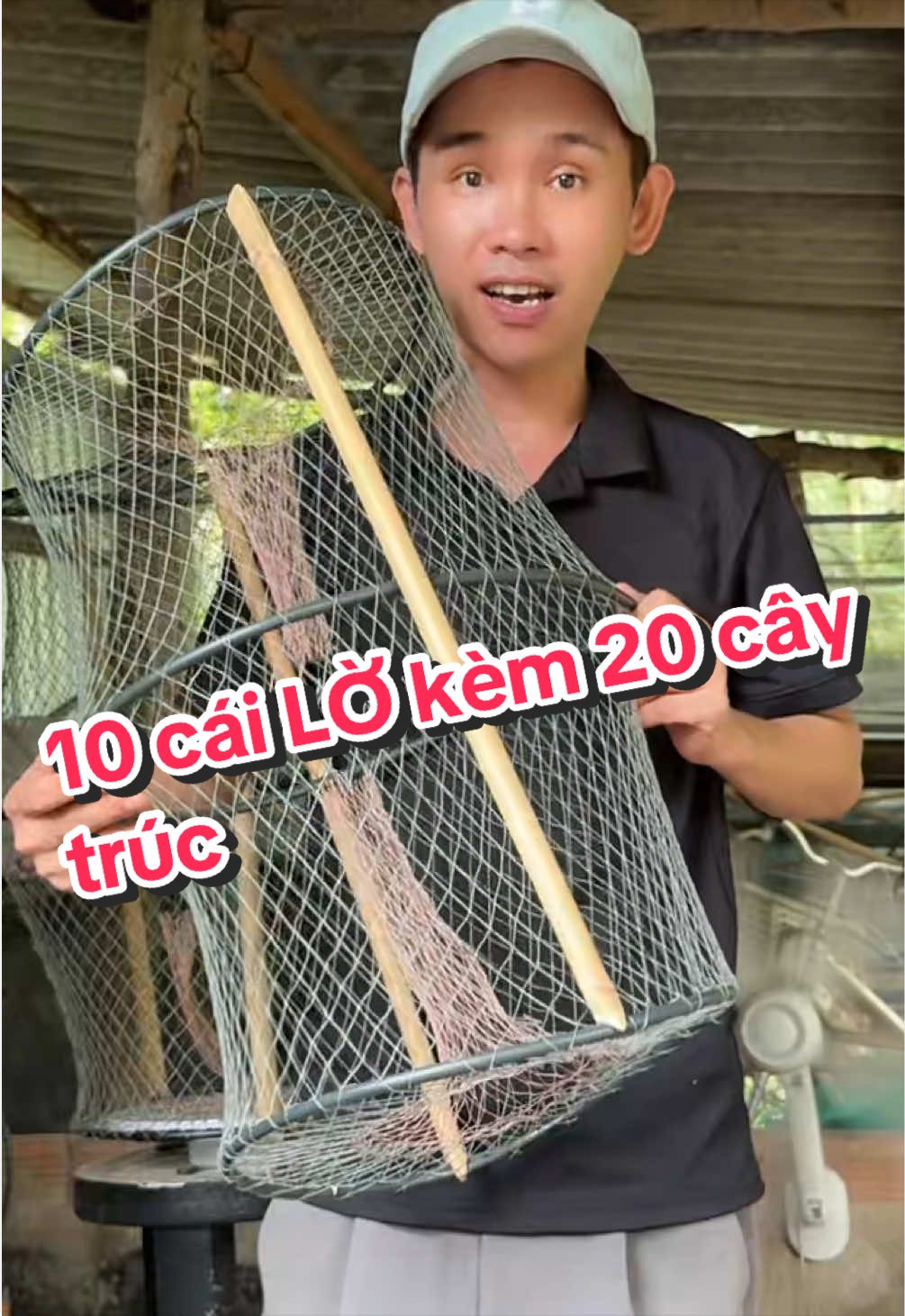 Trả lời @TRỌNG KEN 68 COMBO 10 cái LỜ (31*52) kèm 20 cây trúc #locaitien #lodatca #khoareview 