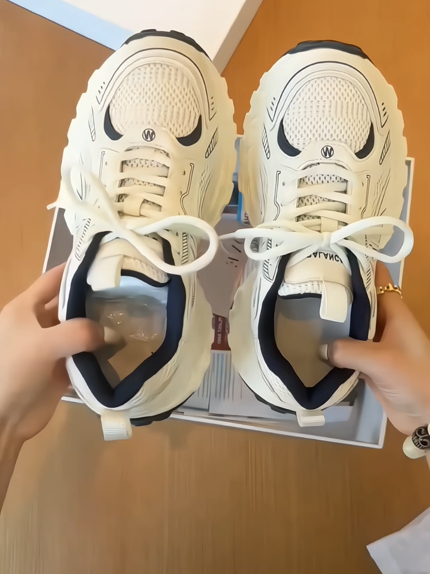 Giày Sneaker Nữ Trắng Xanh Navi Thời Trang #giaydep #xh 