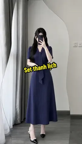 Set kẻ thanh lịch phù hợp đi chơi, đi làm #phoidoxinh #vayxinhmoingay #xuhuongtiktok #thoitrangnu 