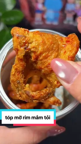 tóp mỡ rim mắm tỏi
