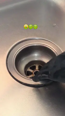 Sink drain cleaning🤢 (Part 1 #CleanTok #cleaninghomemotivatio #cleanwithme 