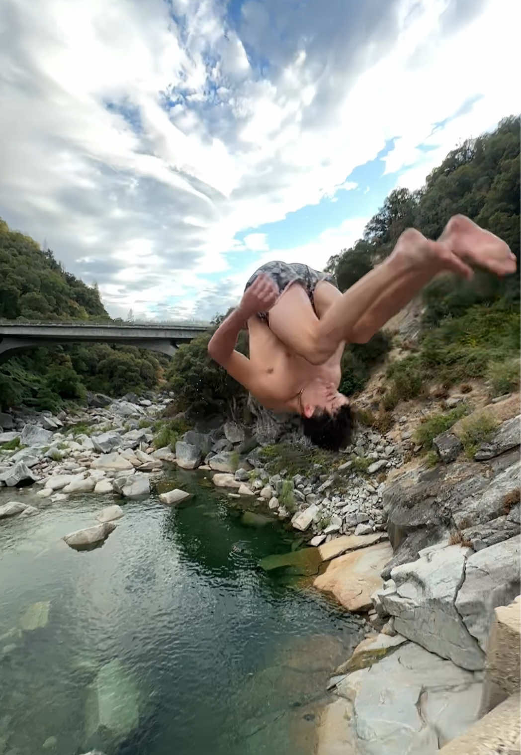 up and over #fyp #sendit #cliffjumping 