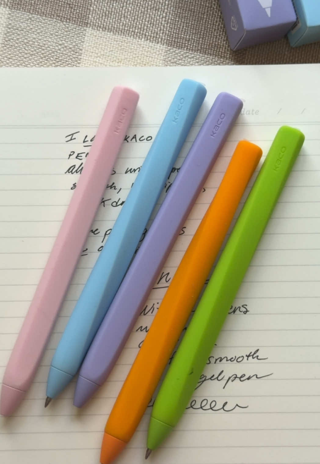 KACO’s new twist pens are SO cool and so so nice!! #pens #writing #stationery #journaltok #journaling 