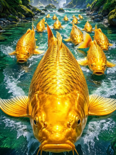 황금잉어의 전설적인 도약 🐟✨ | The Legendary Leap of the Golden Koi #황금잉어 #골든코이 #잉어 #황금빛 #폭포계곡 #자연영상 #자연힐링 #자연ASMR #물소리 #물보라 #GoldenKoi #KoiFish #GiantKoi #GoldenFish #Waterfall #WaterfallValley #Nature #NatureASMR #FantasyNature #CinematicNature #RelaxingNature #NatureLovers #Wildlife #TikTokNature #FYP  에메랄드빛 폭포 계곡을 가르며 전진하는 거대한 황금잉어. 강력한 물살을 뚫고 펼쳐지는 웅장한 도약과 황금빛 물보라를 만나보세요. 🐟💦✨ 자연의 힘과 황금잉어의 아름다움을 담은 판타지 자연 영상입니다. A magnificent giant golden koi surges through an emerald waterfall valley. Witness its spectacular leaps, powerful river currents, and breathtaking golden splashes. 🐟💦✨ A cinematic fantasy nature experience where the beauty and power of nature come alive.