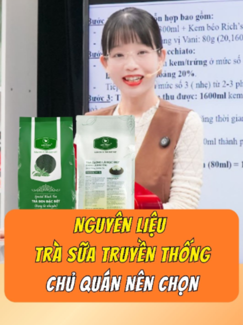Nguyên Liệu Trà Sữa Truyền Thống Chủ Quán Nên Chọn #fyp #trasuatruyenthong #nguyenlieuphache #trasuadamvi #trasua