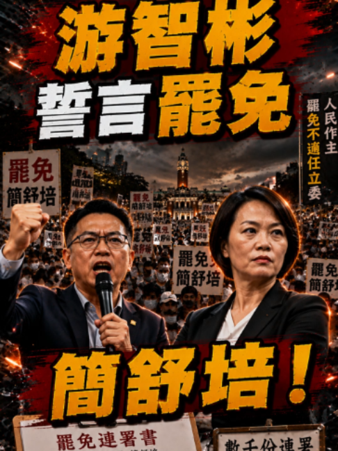 數千份連署！游智彬誓言罷免簡舒培！#游智彬