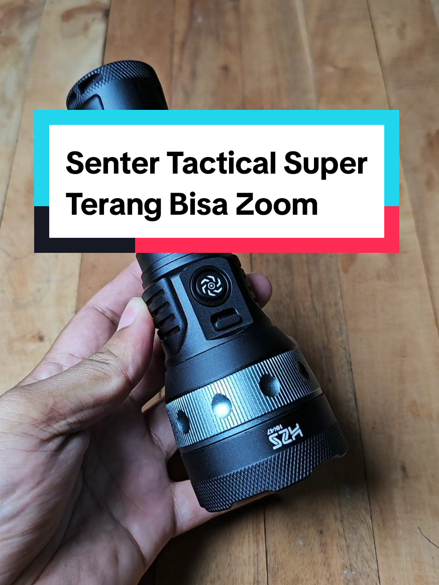 senter led tactical premium super terang bisa zoom & bisa jadi powerbank #sentersuperterang #sentertactical #senterled 