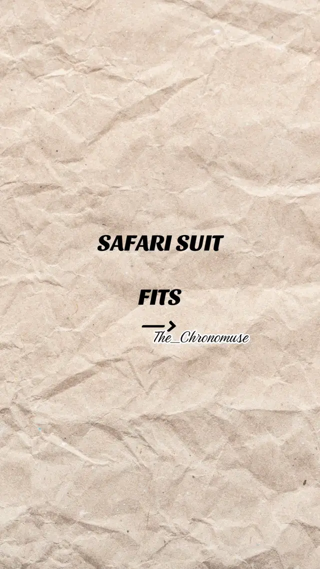 #fyp #safarisuit #outfitideas #viral #mensfashion 