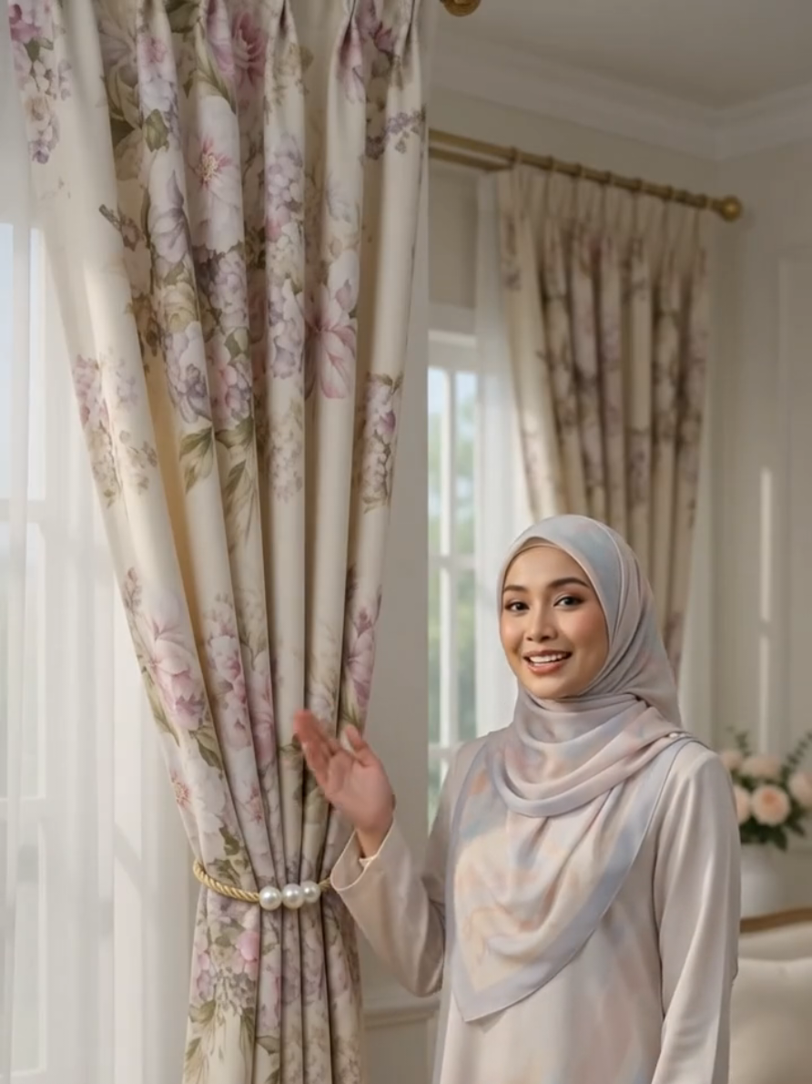 langsir semi blackout ini sesuai untuk raya akan datang . grab secepat . rumah sekarang cuma perlu langsir cantik untuk nampak class #langsir #langsirmurahdancantik #langsirmurah #curtain #curtainbangs 