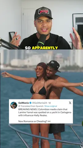 Lamine yamal apparently was spotted in colombia on a boat with an influencer called kelly reales. This has upset his current girlfriend ines garcia. Has lamine yamal been caught cheating on his girlfriend or is this just a coincidence? 🚨🚨 #footballnews #yamal #fcbarcelona #footballtiktok #inesgarcia 