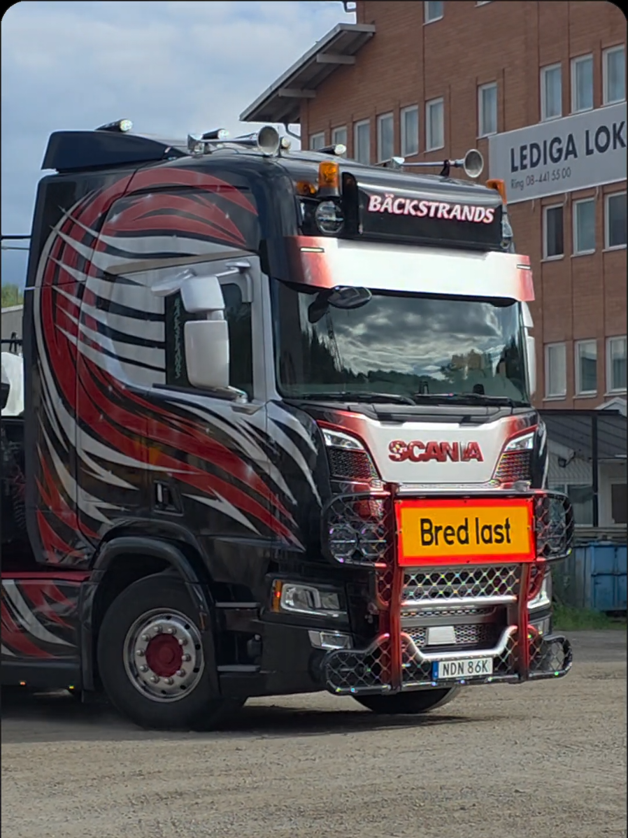 🇸🇪 BÄCKSTRANDS 🇸🇪 📽 TOMEK 😎👋 #scania #bäckstrands #specialtransport #sweden #CapCut @Kevin Bäckstrand @backstrandstrailer 