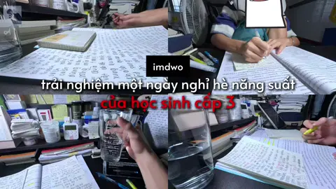 #studyvlog  | trải nghiệm 1 ngày nghỉ hè của hs cấp 3 #studytok #fyp #xuhuong #study 