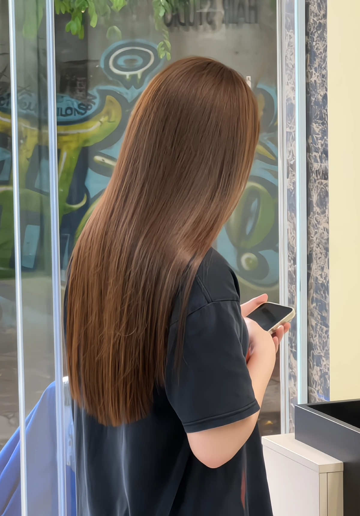 Nâu tây ánh khói 🤎🩶 Một màu dành cho những cô nàng thích sang – lạnh – không bị già ✨ #nautayanhkhoi #tmhairstudio #nautay #viral #fyp 