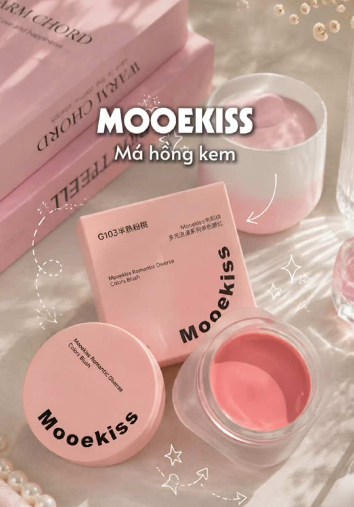 Em má hồng kem này chất kiểu bùn kem tán êm đẹp mê #mahongkem #mooekiss #mahong #mooekiss_vn #makeup 
