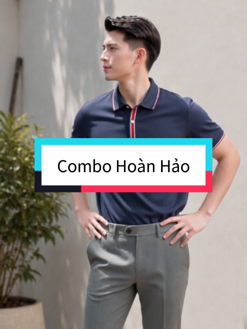 Áo polo kết hợp với Quần âu là lựa chọn quá hoàn hảo cho quý ông hiện đại #biluxury #thoitrangnam #aopolo #quanau #viral #xuhuong