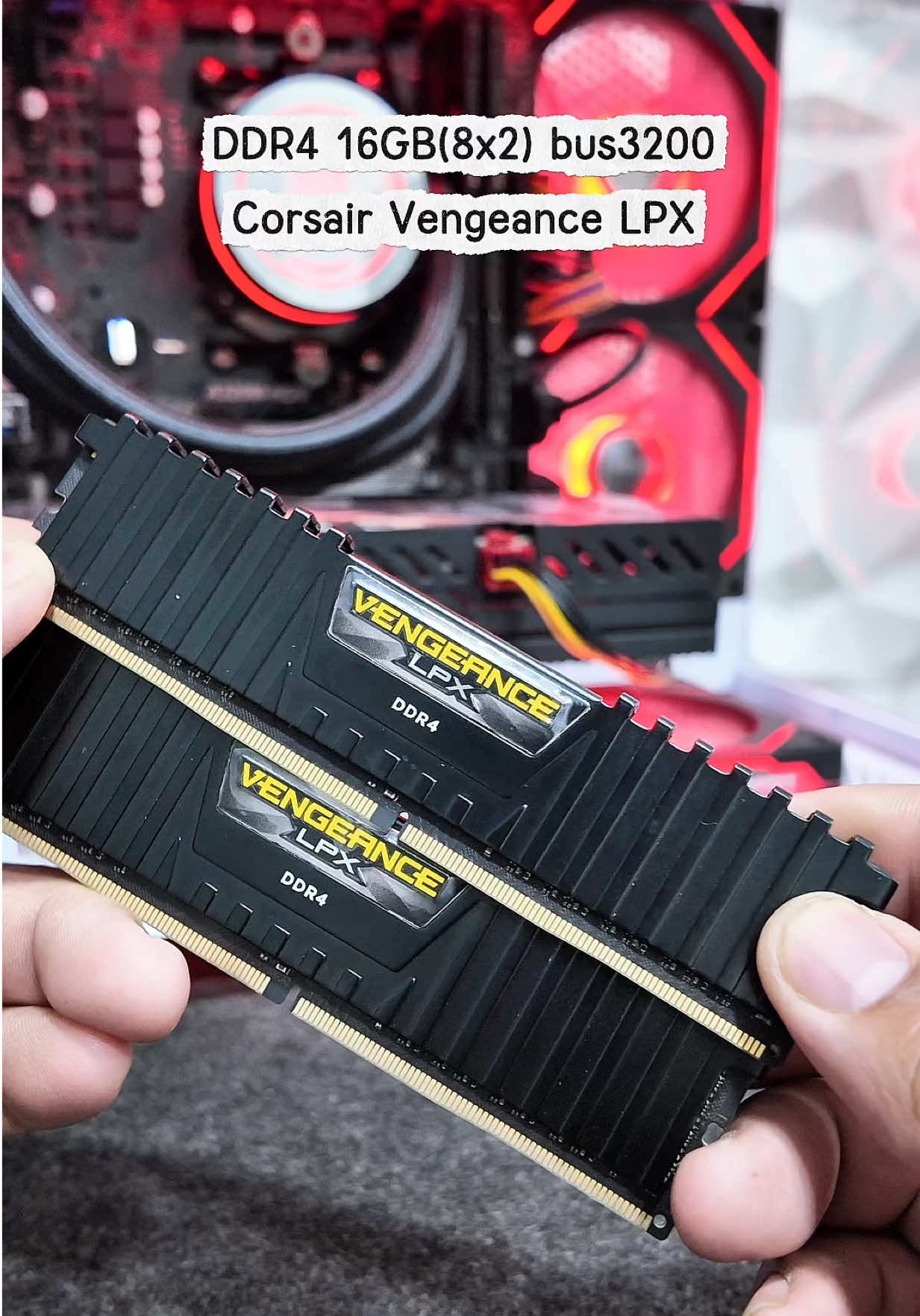 Ram DDR4 16Gb (8x2) bus 3200 Corsair vengeance LPX #ddr4 #ddr416gb #corsair 