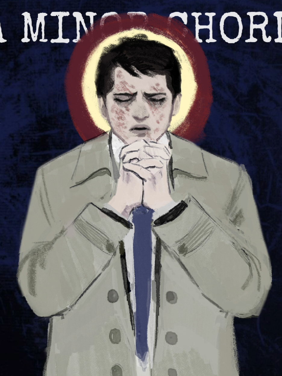 yo I just made some GODSTIELLLL!!!!!🔥🔥🔥. Didn't even try to open alight motion for this one ,I would've spent the whole time trying to figure out where which button is😭 #animation #supernatural #castiel #spn #digitalart 