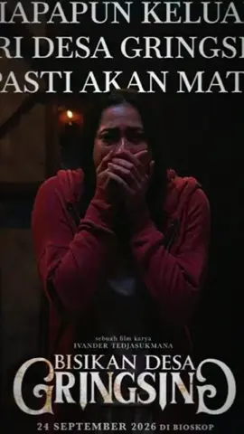 Satu lagi teror yang harus dihadapi Aghniny. Kali ini, misterinya datang dari Desa Gringsing. 🤫 🎬 Bisikan Desa Gringsing 📅 24 September 2026 di bioskop. #AghninyHaque #RatuHororIndonesia #BisikanDesaGringsing #DesaGringsing #FilmHororIndonesia 