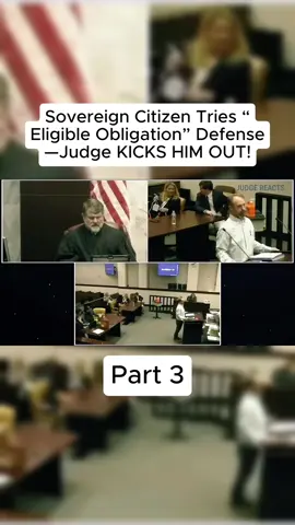Sovereign Citizen Tries “Eligible Obligation” Defense — Judge KICKS HIM OUT! #SovereignCitizen #Judge #Courtroom #Law #TrueCrime
