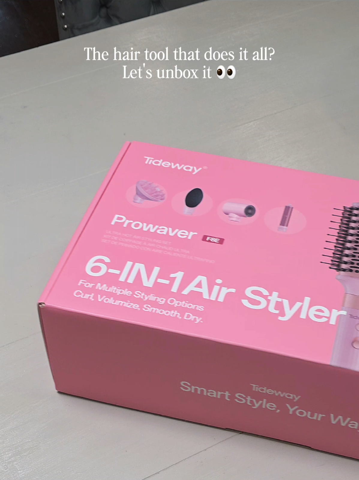 Six attachments and so many styling possibilities... 👀 #tideway #airstyler #hairtools #tidewayblowdryer #airwrap 