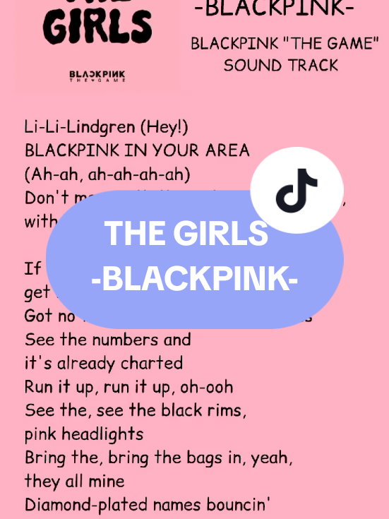 BLACKPINK - THE GIRLS 
