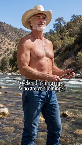 Which Cowboy are you going fishing with? #silverfoxranch #cowboy #fishing #gentleman #cowboylife 