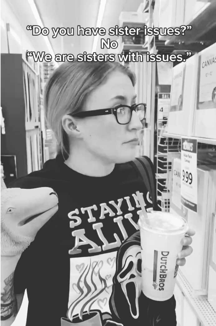 My little sister made this video of me being my ADHD self 😂 being normal was never really an option. 😬 #adhd #funny #silly #me #issues 