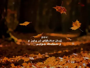 وەرزە تایبەتەکە خەریکە دێ🤎🍂.
