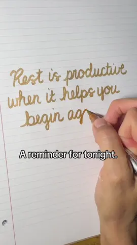 Tomorrow will still be there. 🤍 #rest #cozy #handwriting #SelfCare #calm 