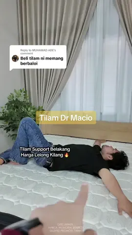 Replying to @MUHAMAD ADE #tilam #tilammurah #tilamdrmacio 