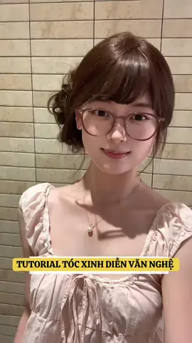Tóc búi lệch đi diễn văn nghệ #tocxinh #hairstyle #tocxinhmoingay 
